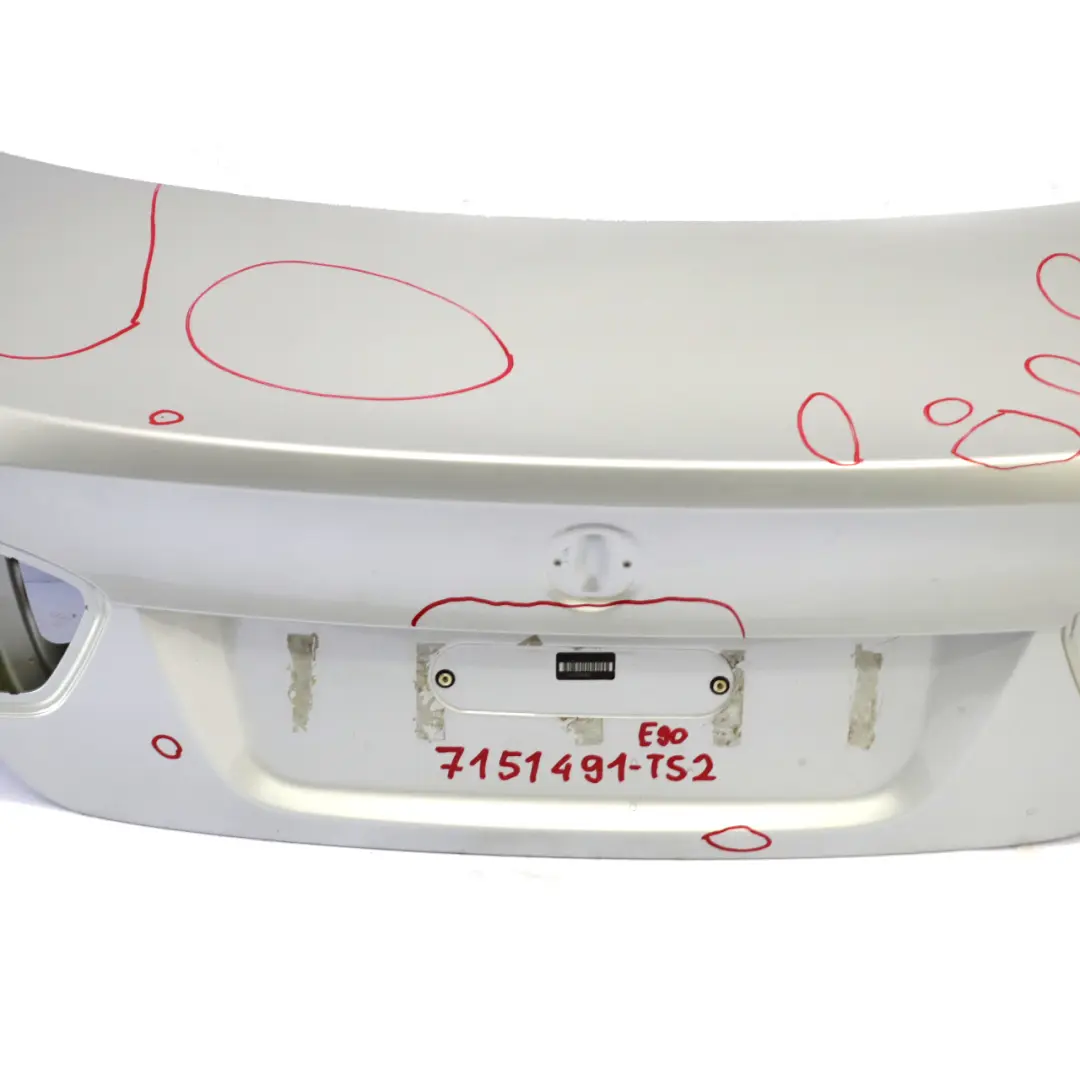 Trunk Lid Tailgate Boot Lid Titansilber Silver Metallic - 354 to BMW 3 E90 2 with Part number 7151491 BMW 3 E90 2 Trunk Lid Tailgate Boot Lid Titansilber Silver Metallic - 354 - SKU 7151491-TS2 - Part number 7151491