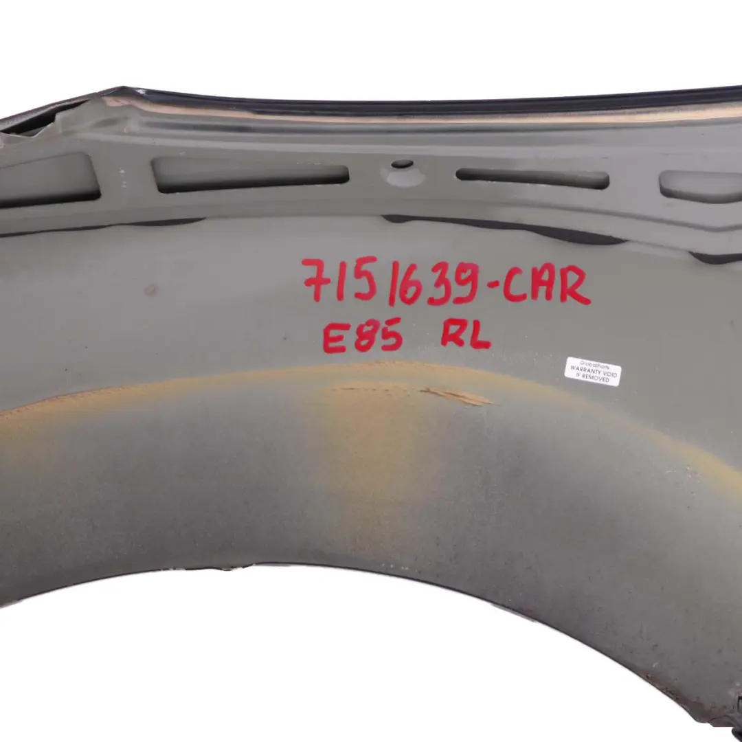 Left N/S Side Panel Wing Fender Carbonschwarz Black - 416 to BMW Z4 E85 Rear with Part number 7151639 BMW Z4 E85 Rear Left N/S Side Panel Wing Fender Carbonschwarz Black - 416 - SKU 7151639-CAR - Part number 7151639