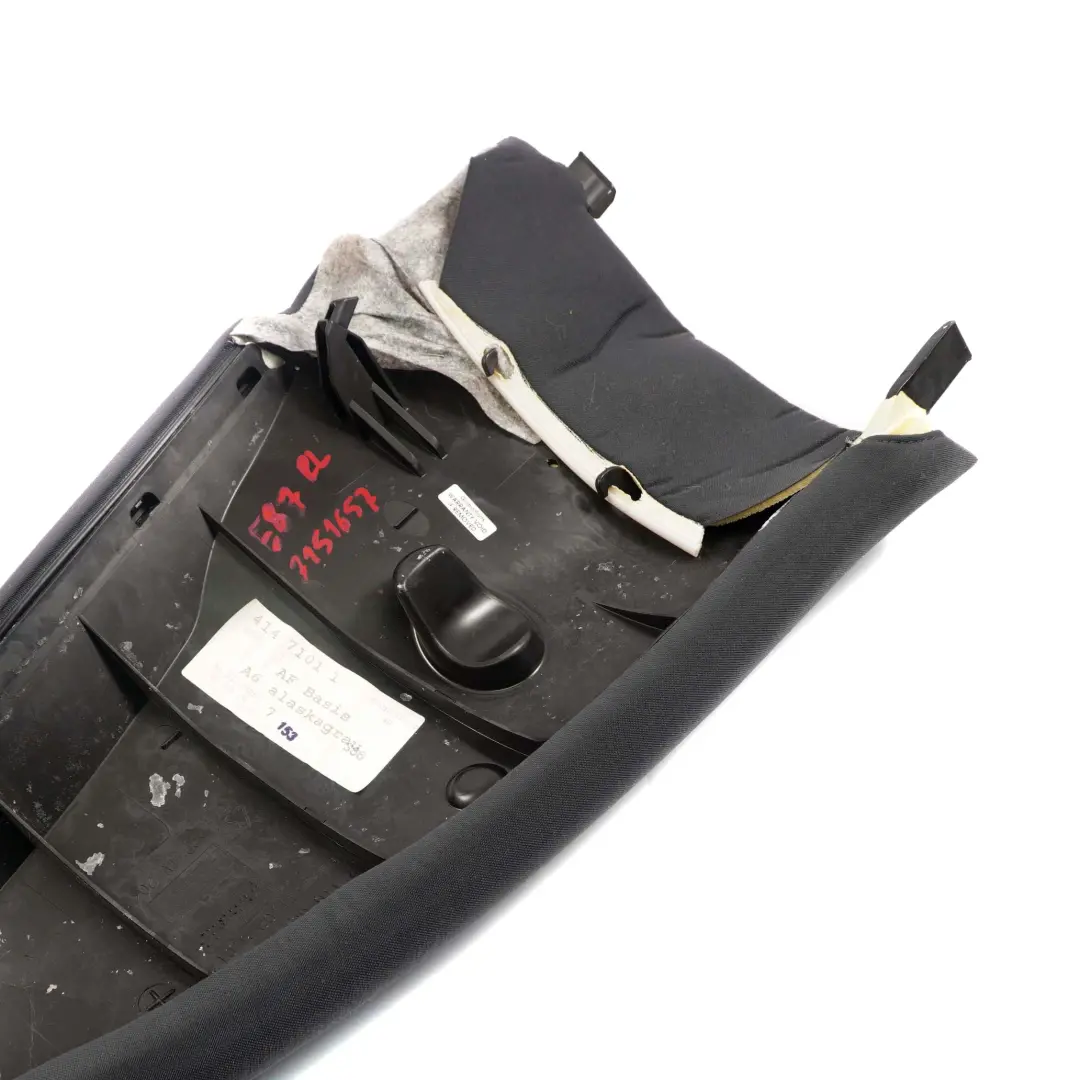 BMW 1 Series E87 Rear Back Seat Left N/S Side Lateral Trim Panel Alaska Grey - SKU 7151657 - Part number 7151657