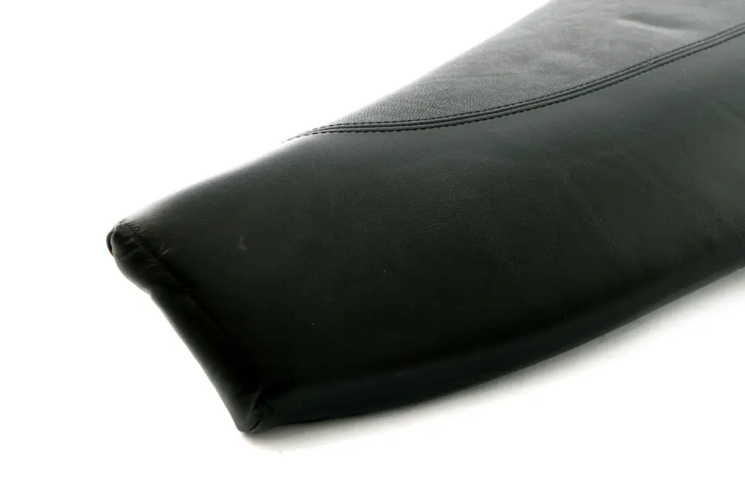 BMW E87 Asiento Trasero Derecho Lateral Panel De Ajuste Cuero Negro - SKU 7151668 - Número de pieza 7118682
