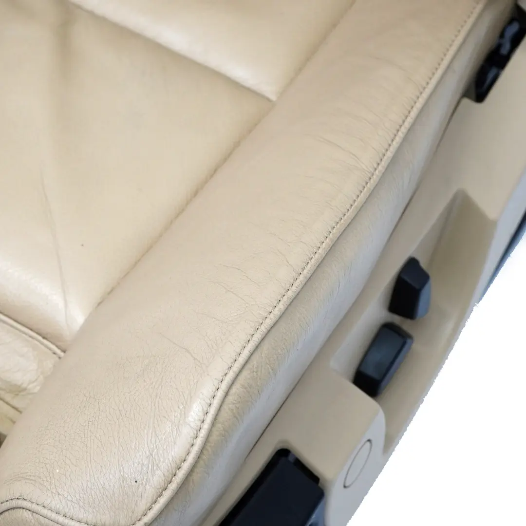 Siège avant gauche Dakota en cuir beige M Sport chauffant pour BMW E60 E61 à propos du numéro de pièce 7152076 BMW E60 E61 Siège avant gauche Dakota en cuir beige M Sport chauffant - SKU 7152076-2 - Numéro de pièce 7152076