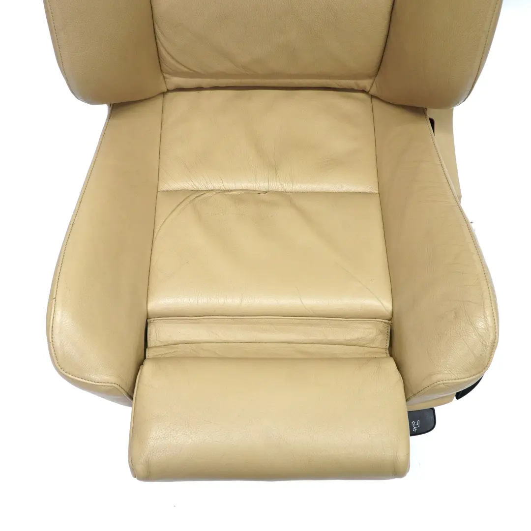 BMW E60 E61 Siège avant gauche Dakota en cuir beige M Sport chauffant - SKU 7152076-2 - Numéro de pièce 7152076