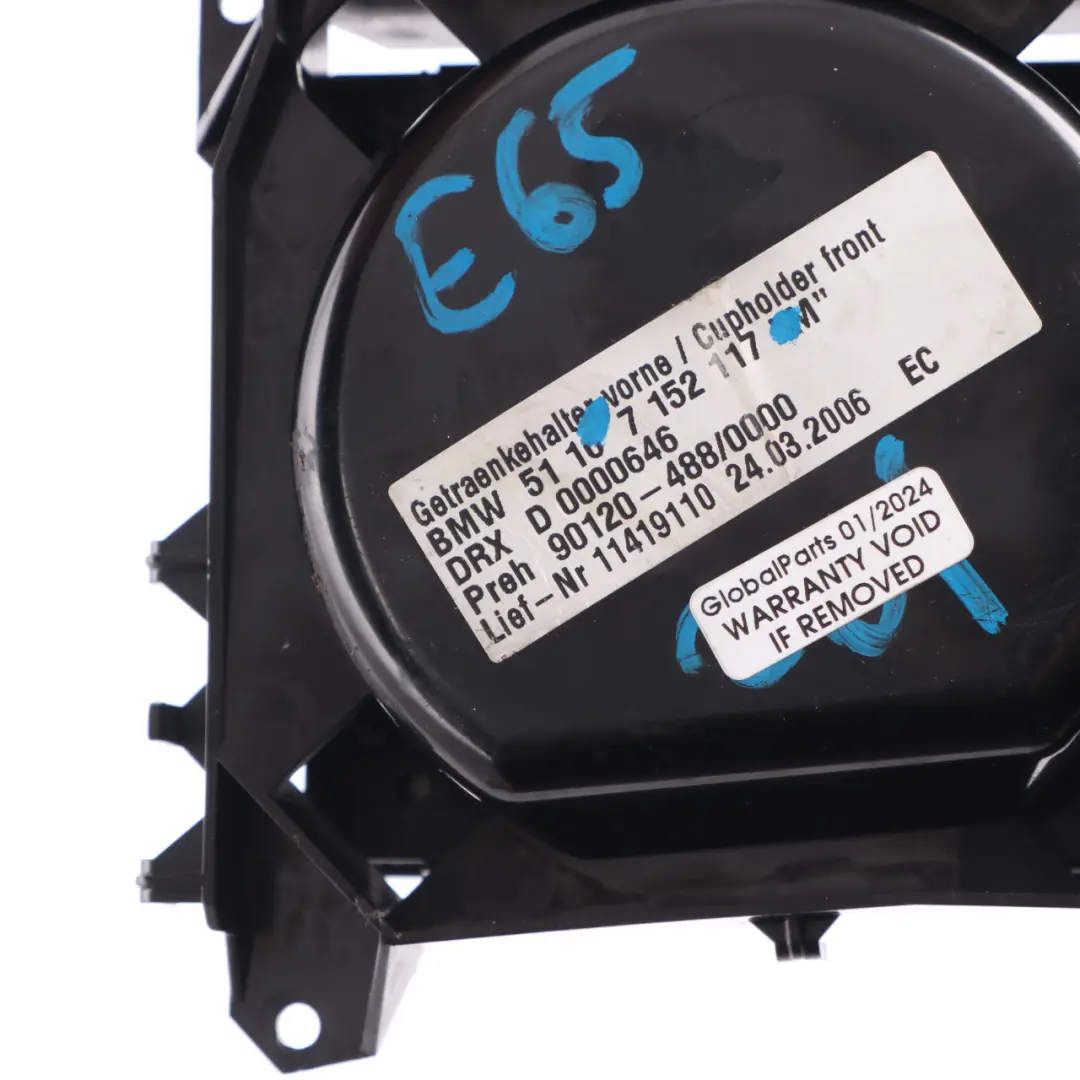 BMW E65 Mittel Konsole Vorne Becher Getränke Halter Ablage Titan 87 - SKU 7152117 - Teilenummer 7152117