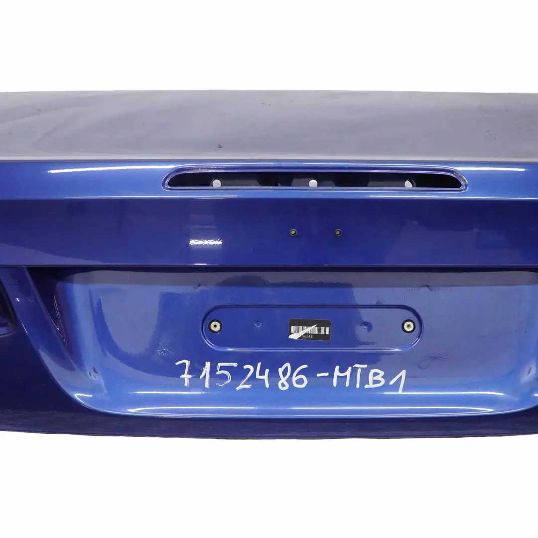 BMW E93 Convertible Tailgate Boot Trunk Lid Rear Montegoblau Montego Blue - A51 - SKU 7152486-MTB1 - Part number 7152486