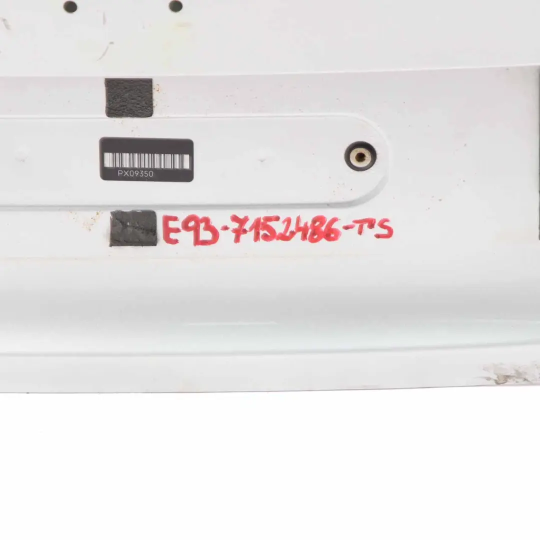 Boot Trunk Lid BMW E93 Convertible Rear Tailgate Bootlid Titansilber Silver 354 to with Part number 7152486 Boot Trunk Lid BMW E93 Convertible Rear Tailgate Bootlid Titansilber Silver 354 - SKU 7152486-TS - Part number 7152486