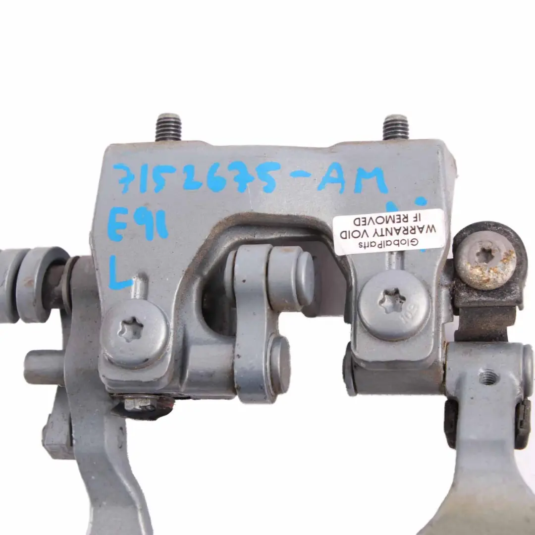 BMW E91 Bisagra Tapa Maletero Trasera Izquierda Arktis Metallic A34 7119041 - SKU 7152675-AM - Número de pieza 7152675