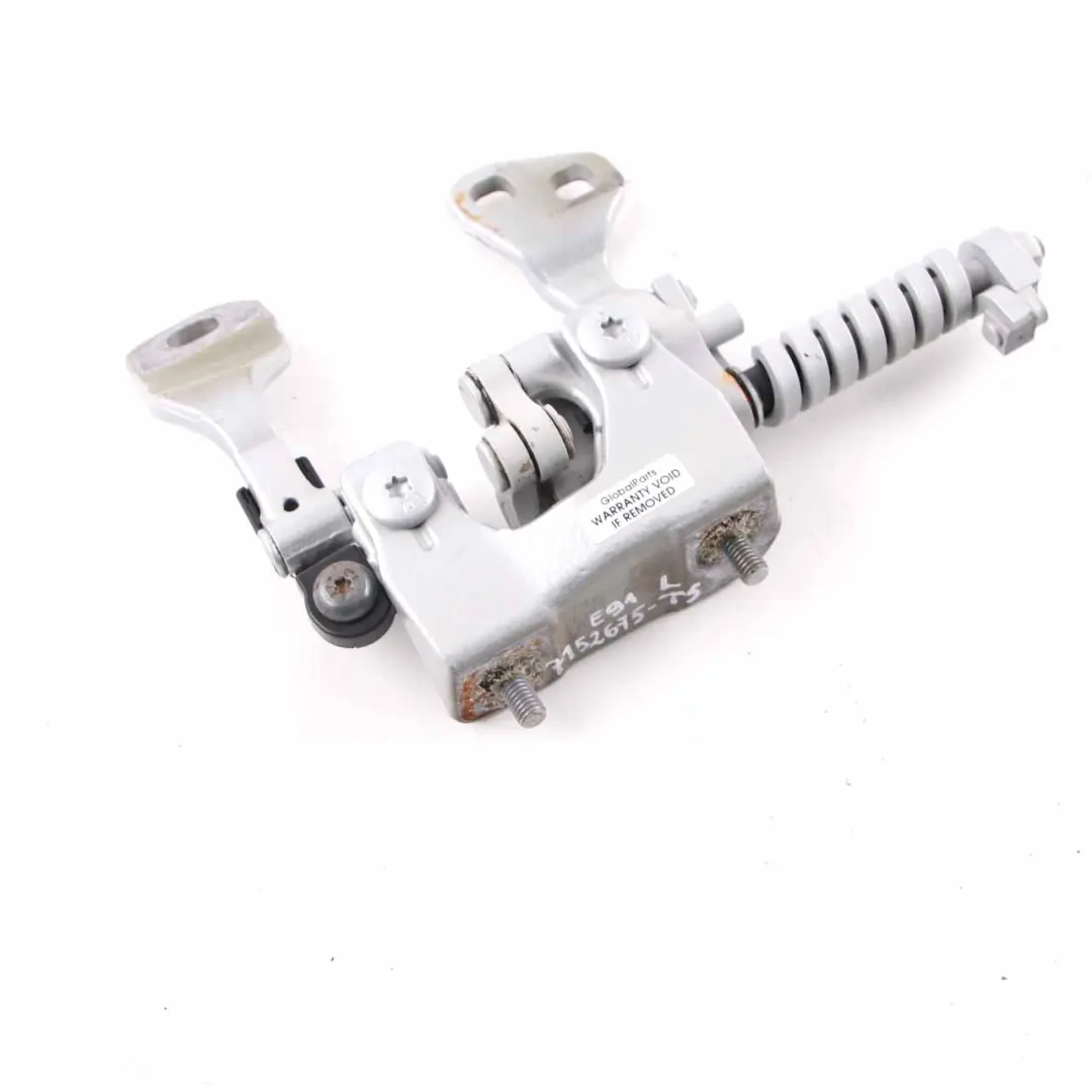 Bisagra Maletero Trasera Izquierda Plata Titanio Metalizado 354 para BMW E91 Touring con número de pieza 7152675 BMW E91 Touring Bisagra Maletero Trasera Izquierda Plata Titanio Metalizado 354 - SKU 7152675-TS - Número de pieza 7152675