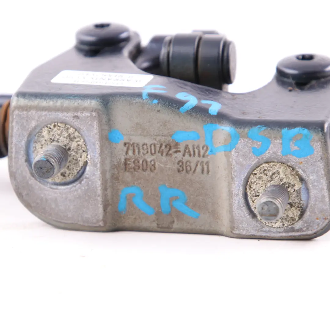 BMW E91 Charnière de coffre arrière droite Tiefseeblau Deep Sea Blue A76 7119042 - SKU 7152676-DSB - Numéro de pièce 7152676