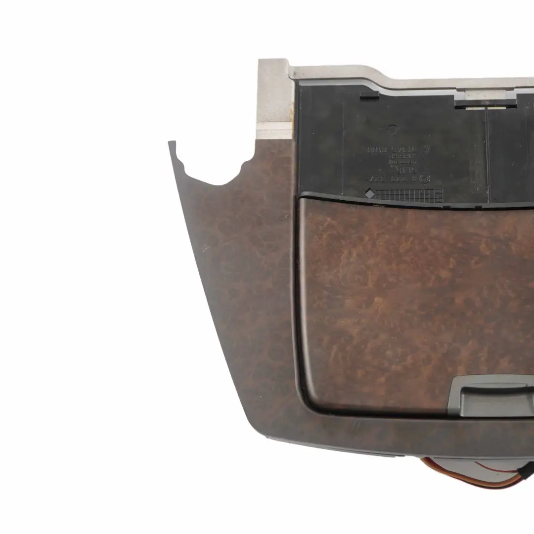 BMW E65 E66 Centre Console Ashtray Module Carrier Wood Vavona Grau Grey - SKU 7152857 - Part number 7152857