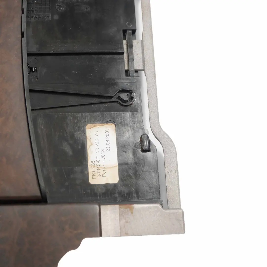 BMW E65 E66 Console Centrale Cendrier Module Support Bois Vavona Grau Grey - SKU 7152857 - Numéro de pièce 7152857