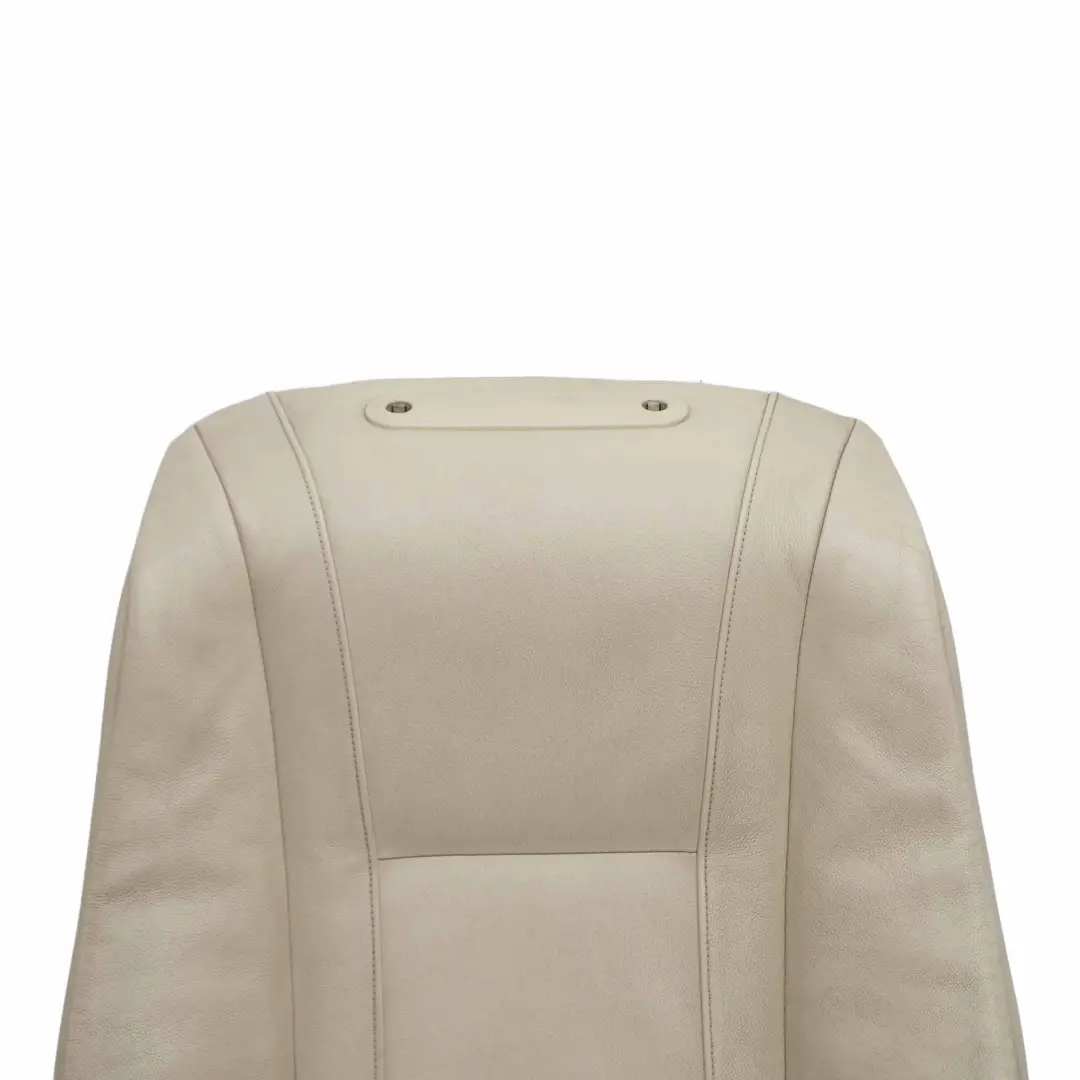 BMW E65 E66 Front Seat Backrest Left Right N/O/S Back Rest Cover Beige - SKU 7153366 - Part number 7153366