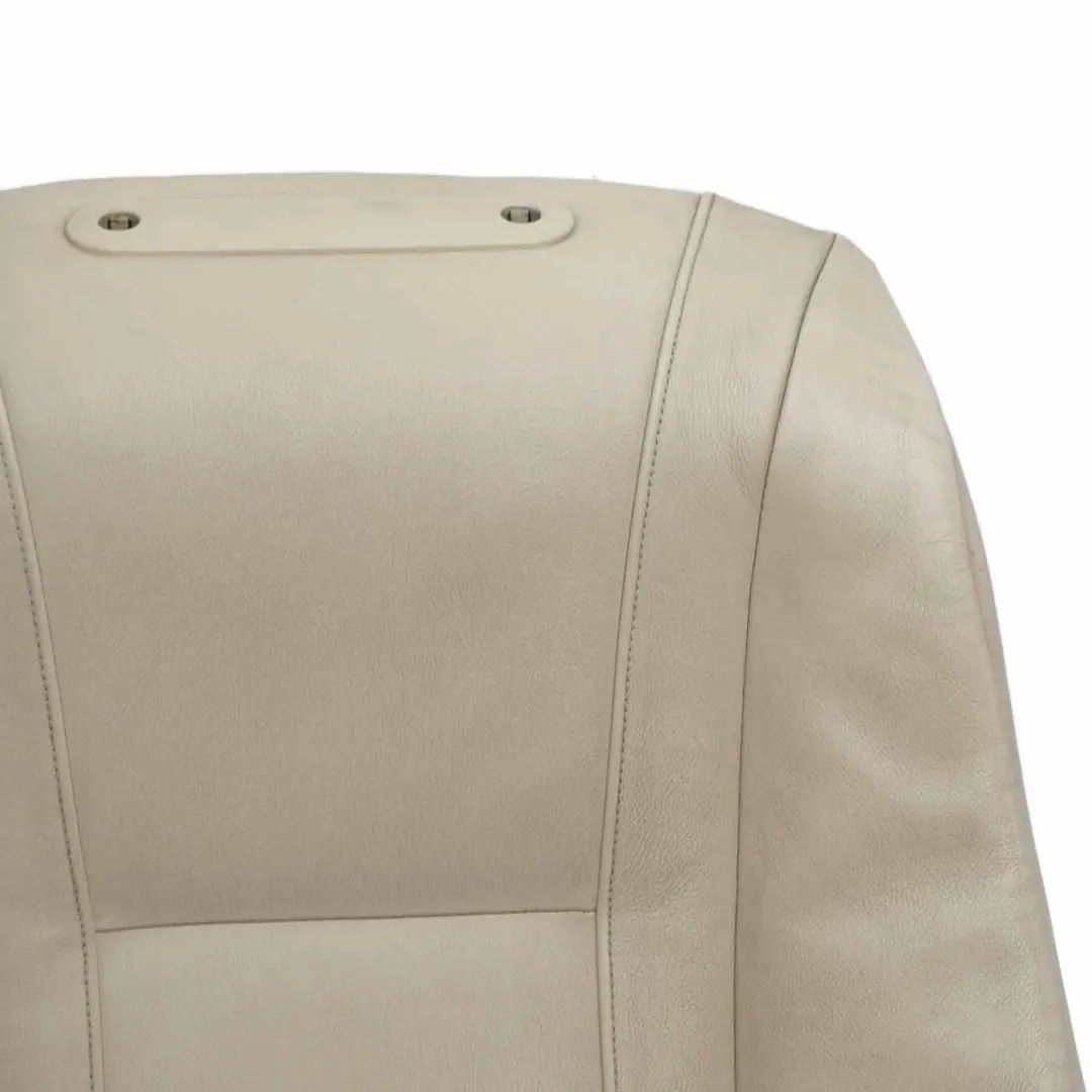 BMW E65 E66 Front Seat Backrest Left Right N/O/S Back Rest Cover Beige - SKU 7153366 - Part number 7153366