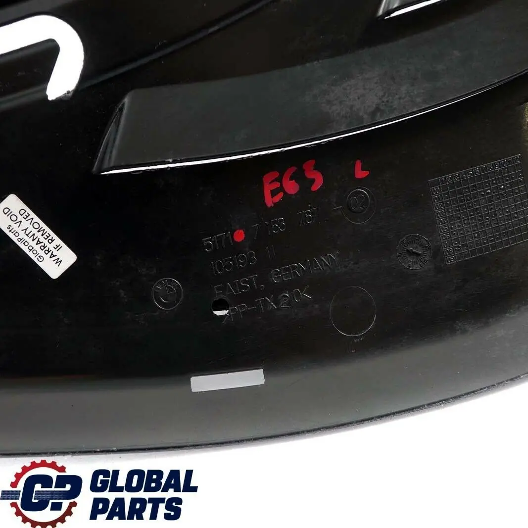 BMW E65 E66 E67 Pannello di copertura sottoscocca inferiore sinistro - SKU 7153787 - Numero di parte 7153787