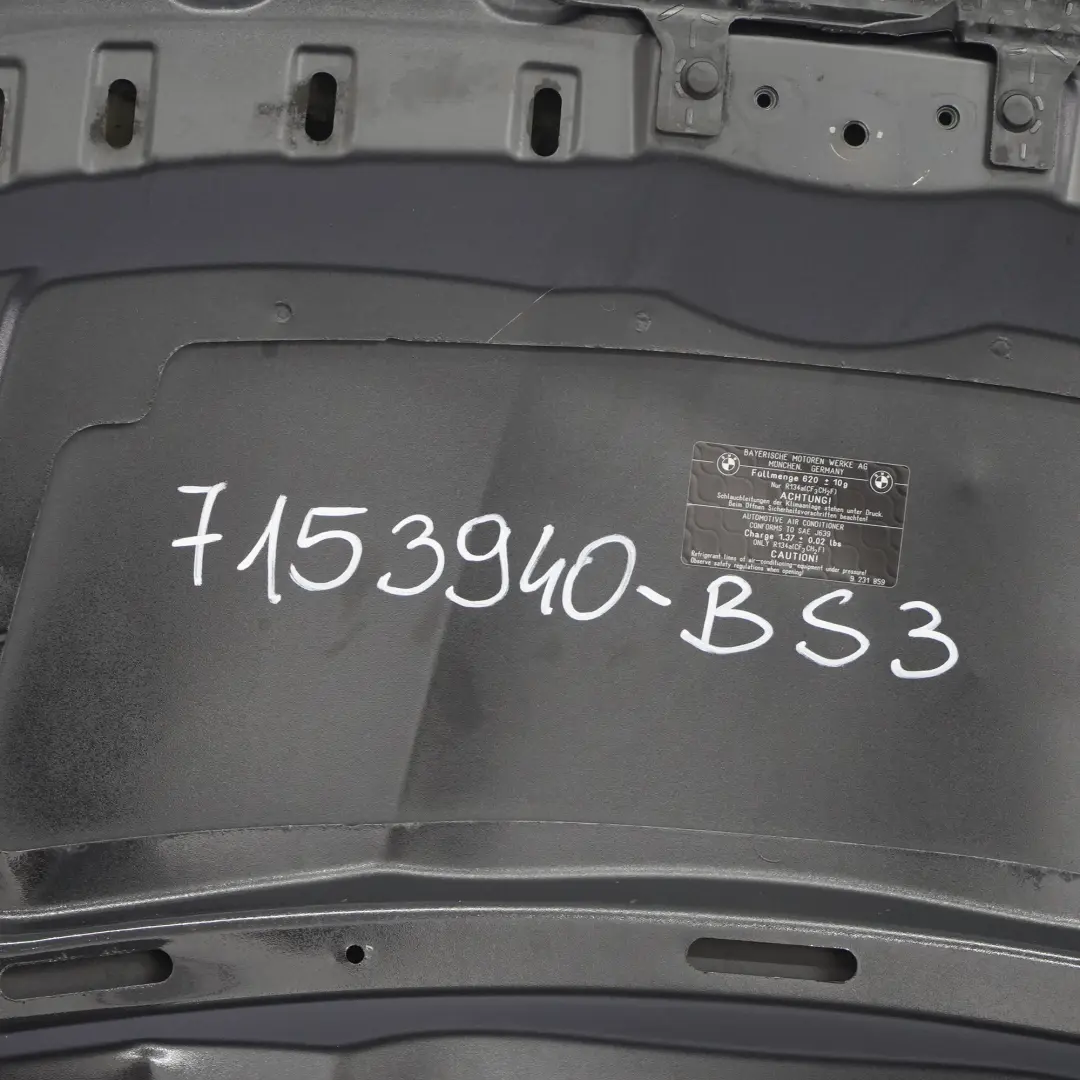 Hood Bonnet Cover Panel Black Sapphire Metallic - 475 to BMW E90 E91 LCI with Part number 7153940 BMW E90 E91 LCI Hood Bonnet Cover Panel Black Sapphire Metallic - 475 - SKU 7153940-BS3 - Part number 7153940