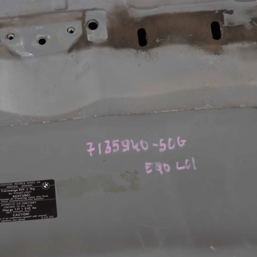 BMW E90 LCI Hood Bonnet Cover Panel Spacegrau Space Grey Metallic - A52 - SKU 7153940-SCG - Part number 7153940