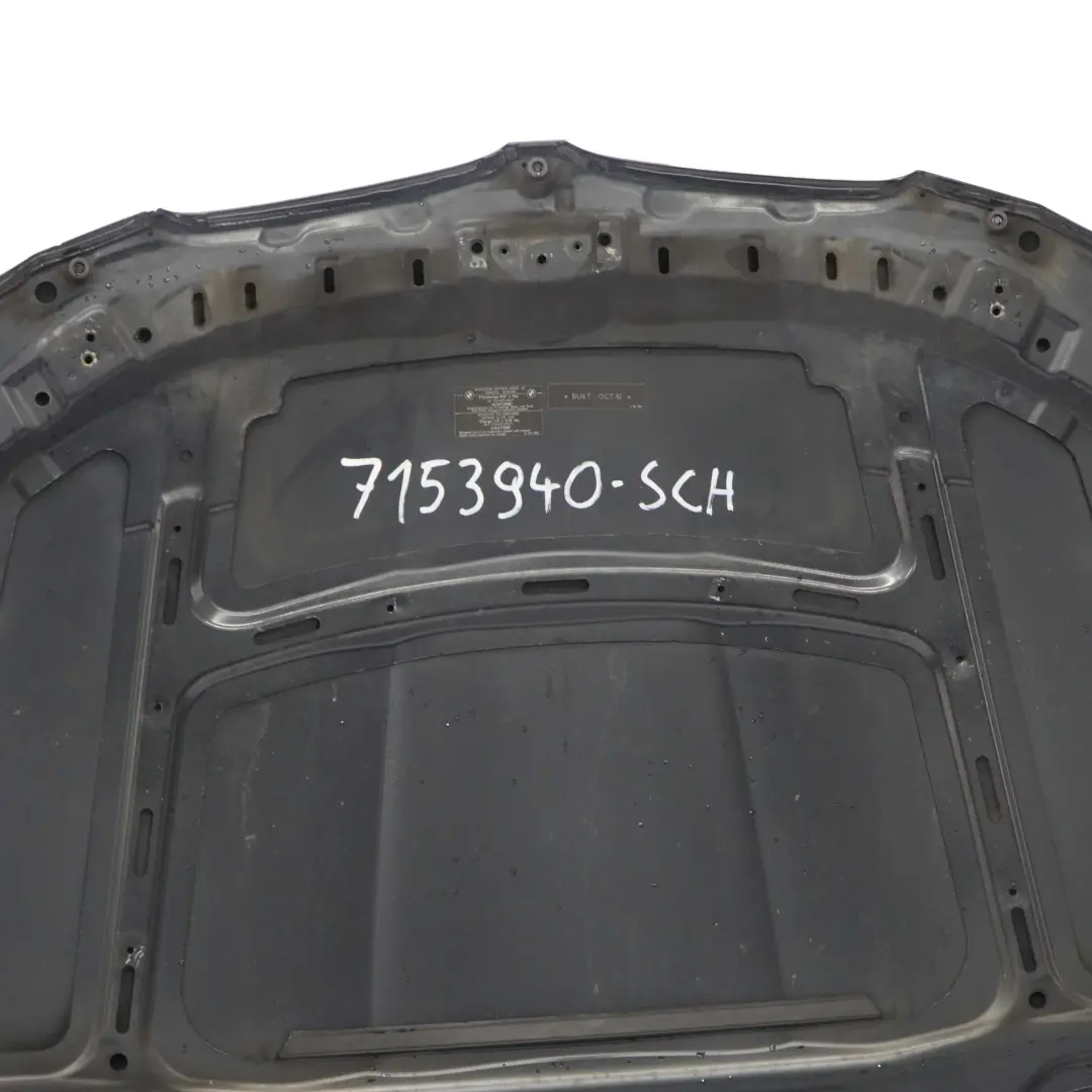 BMW 3 E90 E91 LCI Hood Bonnet Cover Panel Schwarz 2 Black - 668 - SKU 7153940-SCH - Part number 7153940