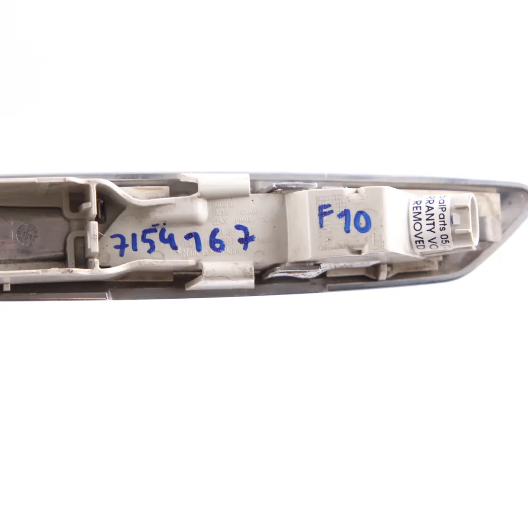 Side Indicator BMW F10 F11 Fender Turn Signal Lamp White Left N/S to with Part number 7154167 Side Indicator BMW F10 F11 Fender Turn Signal Lamp White Left N/S - SKU 7154167 - Part number 7154167