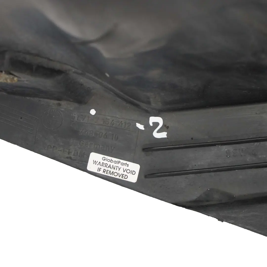 BMW E92 E93 Passaruota Anteriore Destro Paraspruzzi Sezione Posteriore - SKU 7154412-2 - Numero di parte 7154412