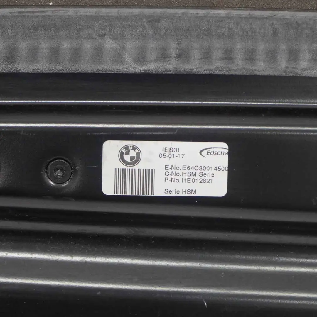 Faltdach Heckscheibenheber Regulator Verglasung für BMW E64 Cabrio mit Teilenummer 7154653 BMW E64 Cabrio Faltdach Heckscheibenheber Regulator Verglasung - SKU 7154653 - Teilenummer 7154653