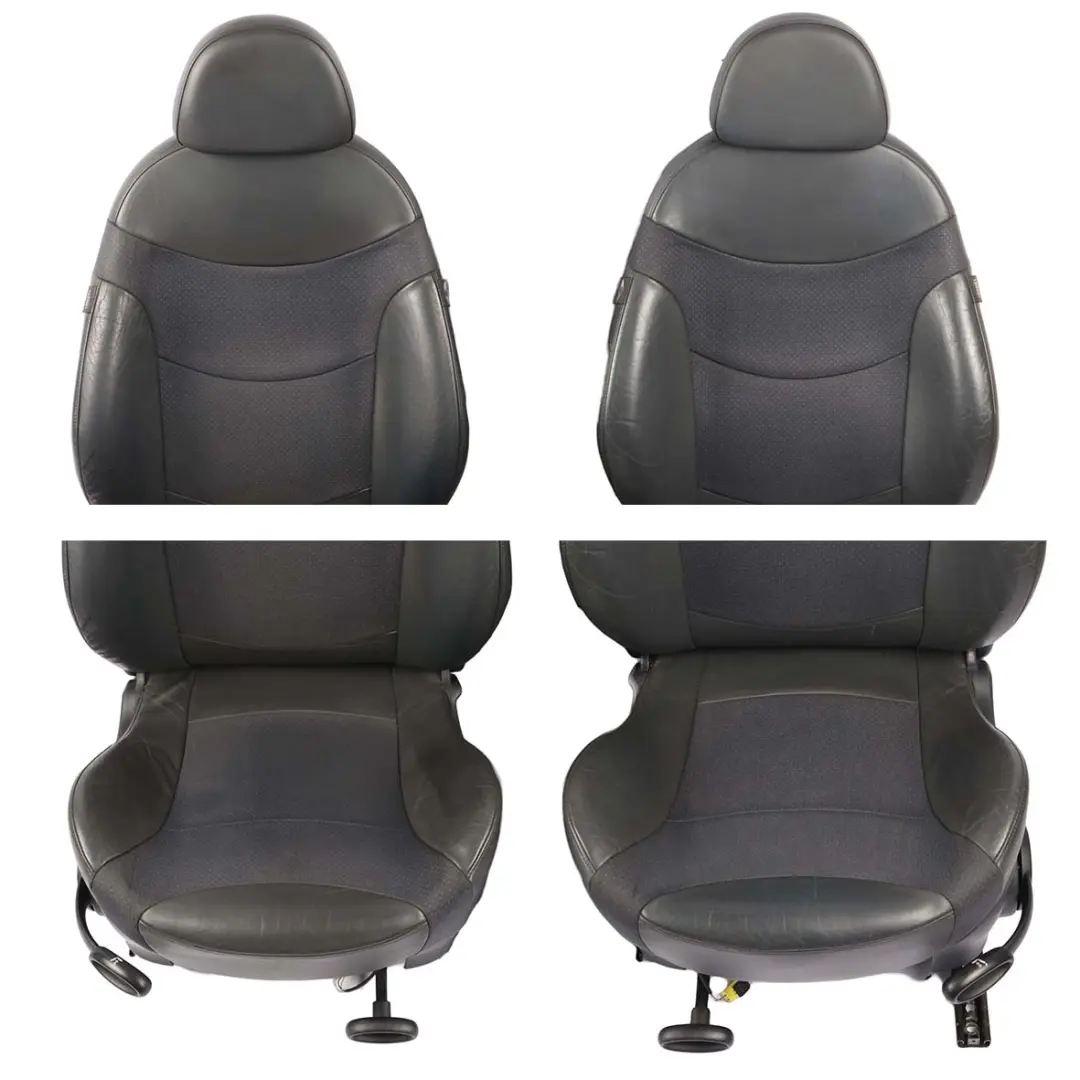 Seats Mini Cooper R50 R53 Sport Cloth Fabric / Leather Satellite Interior Seat to with Part number 7155077 Seats Mini Cooper R50 R53 Sport Cloth Fabric / Leather Satellite Interior Seat - SKU 7155077-1 - Part number 7155077