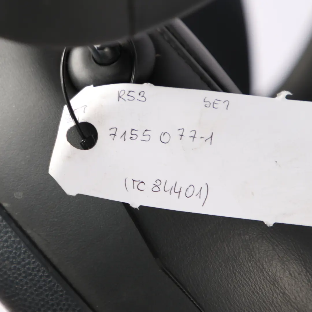 Seats Mini Cooper R50 R53 Sport Cloth Fabric / Leather Satellite Interior Seat to with Part number 7155077 Seats Mini Cooper R50 R53 Sport Cloth Fabric / Leather Satellite Interior Seat - SKU 7155077-1 - Part number 7155077