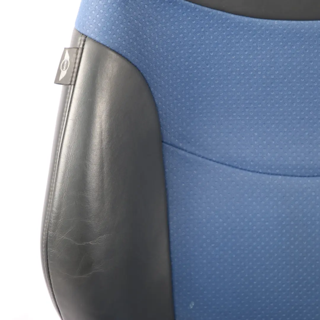 Seats Mini Cooper R50 R53 Cloth Leather Lapis Blue Set Interior Front Rear Seat to with Part number 7155080 Seats Mini Cooper R50 R53 Cloth Leather Lapis Blue Set Interior Front Rear Seat - SKU 7155080-1 - Part number 7155080