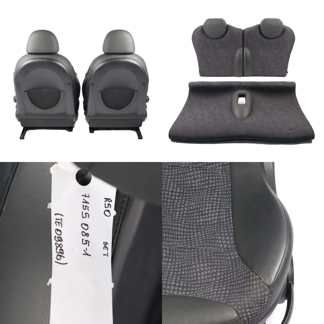 Seats Mini Cooper R50 Seat Sport Fabric / Leather Kaleido Interior Front Rear to with Part number 7155085 Seats Mini Cooper R50 Seat Sport Fabric / Leather Kaleido Interior Front Rear - SKU 7155085-1 - Part number 7155085