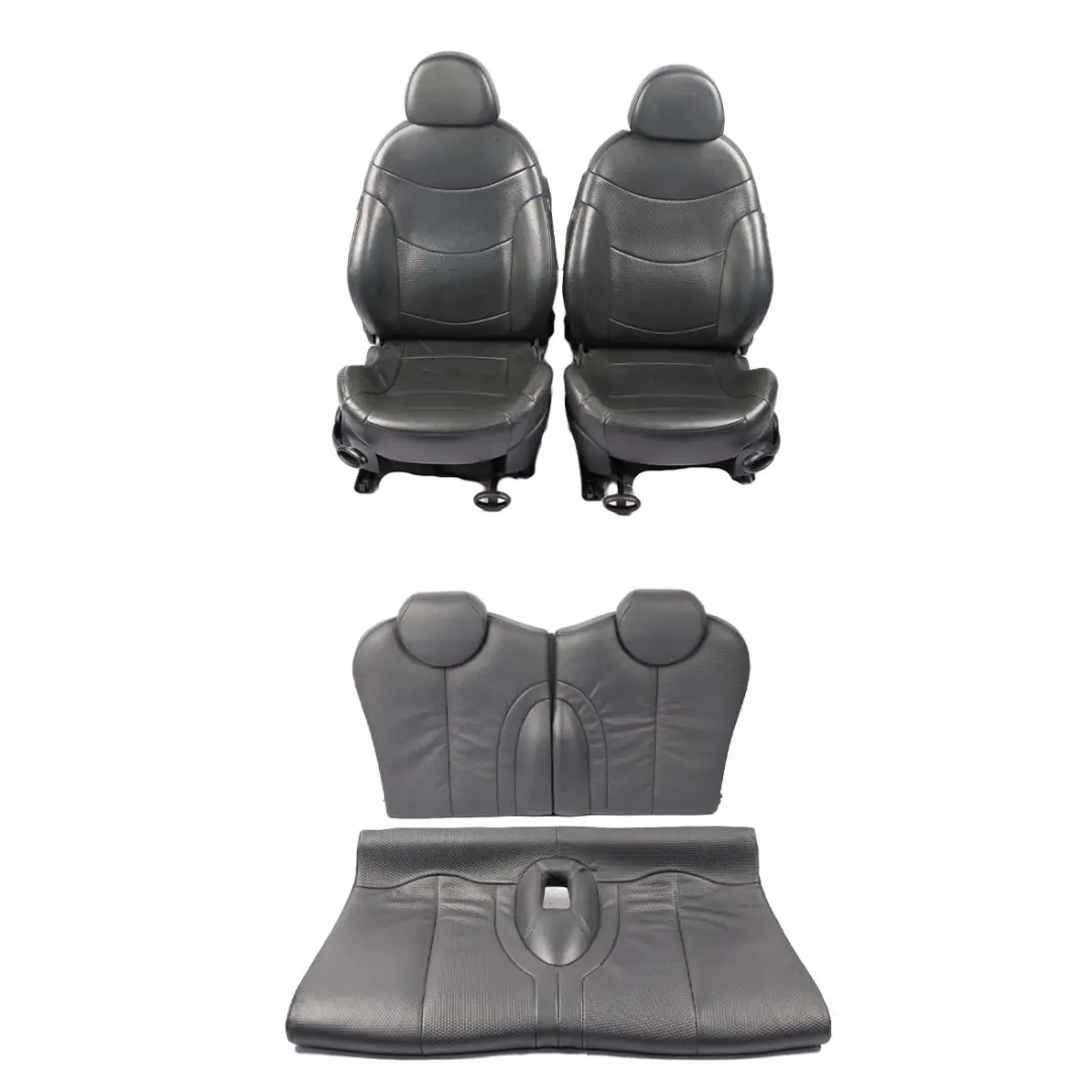 Leather Seats Mini Cooper R50 R53 Heated Sport Panther Black Profile Interior to with Part number 7155092 Leather Seats Mini Cooper R50 R53 Heated Sport Panther Black Profile Interior - SKU 7155092-1 - Part number 7155092