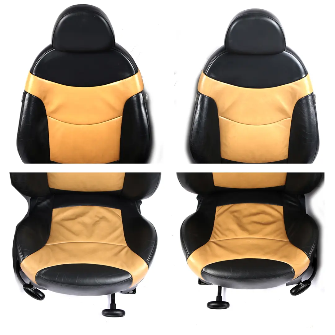 Leather Soft / Cordoba Beige Interior Seats Seat to Mini Cooper R50 R53 Sport with Part number 7155112 Mini Cooper R50 R53 Sport Leather Soft / Cordoba Beige Interior Seats Seat - SKU 7155112 - Part number 7155112