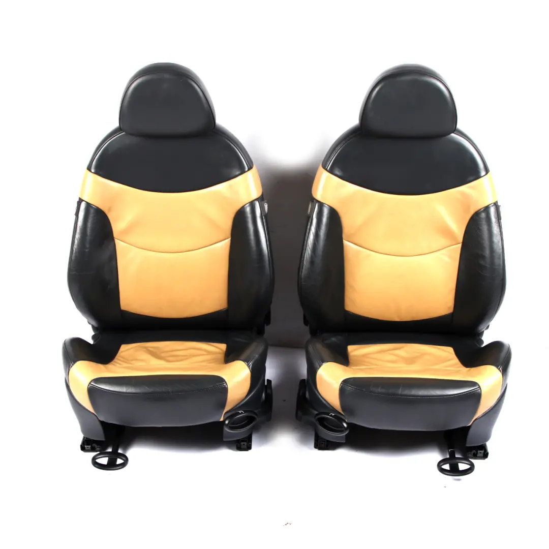 Leather Soft / Cordoba Beige Interior Seats Seat to Mini Cooper R50 R53 Sport with Part number 7155112 Mini Cooper R50 R53 Sport Leather Soft / Cordoba Beige Interior Seats Seat - SKU 7155112 - Part number 7155112