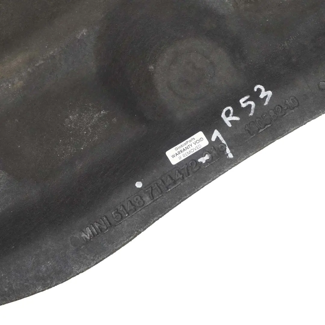 Hood Bonnet Sound Insulating Cover Panel 7114472 to Mini Cooper R52 R53 Engine with Part number 7155596 Mini Cooper R52 R53 Engine Hood Bonnet Sound Insulating Cover Panel 7114472 - SKU 7155596-1 - Part number 7155596
