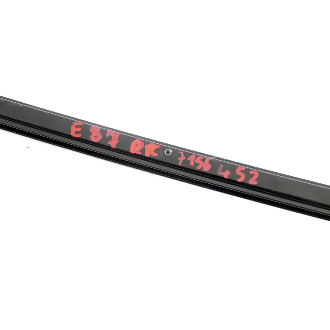 Right O/S Window Guide Web Cover Shadow Line High Gloss to BMW E87 Rear with Part number 7156452 BMW E87 Rear Right O/S Window Guide Web Cover Shadow Line High Gloss - SKU 7156452 - Part number 7156452