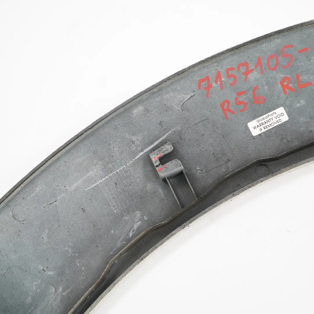 Arch Trim Rear Left N/S Extension Flare R57 Pepper White - 850 to Mini R56 Wheel with Part number 7157105 Mini R56 Wheel Arch Trim Rear Left N/S Extension Flare R57 Pepper White - 850 - SKU 7157105-PW - Part number 7157105