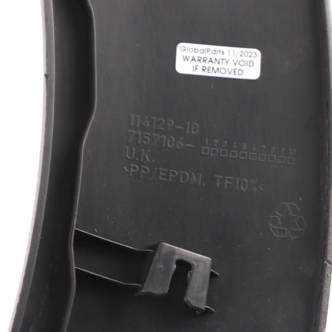 Right O/S Wheel Arch Trim Extension Flar to Mini Cooper One R56 R57 R58 Rear with Part number 7157106 Mini Cooper One R56 R57 R58 Rear Right O/S Wheel Arch Trim Extension Flar - SKU 7157106-1 - Part number 7157106