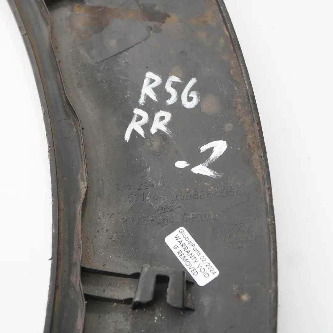 Prolongacion Paso Rueda Trasero Derecho Flar para Mini Cooper One R56 con número de pieza 7157106 Mini Cooper One R56 Prolongacion Paso Rueda Trasero Derecho Flar - SKU 7157106-2 - Número de pieza 7157106