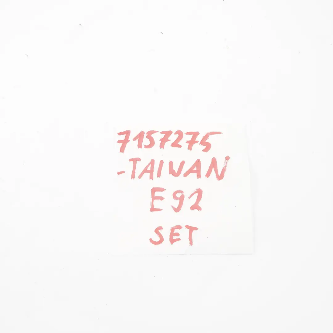 Grille Set BMW E92 E93 Kidney Frame Trim Panel Black Left Right N/O/S TAIWAN - SKU 7157275-TAIWAN - Part number 7157275