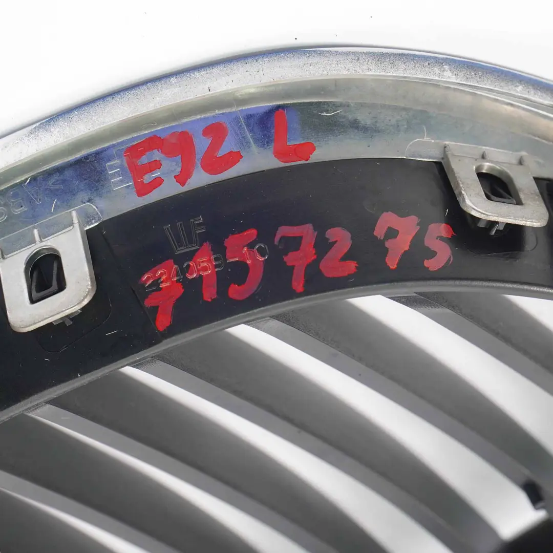 BMW E92 E93 Grill Przód Lewy Przedni Chrom - SKU 7157275 - Numer Części 7157275