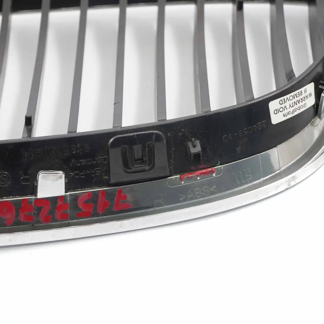 BMW E92 E93 1 Kühlergrill Rahmen Rechts O/S Chrom - SKU 7157276-1 - Teilenummer 7157276
