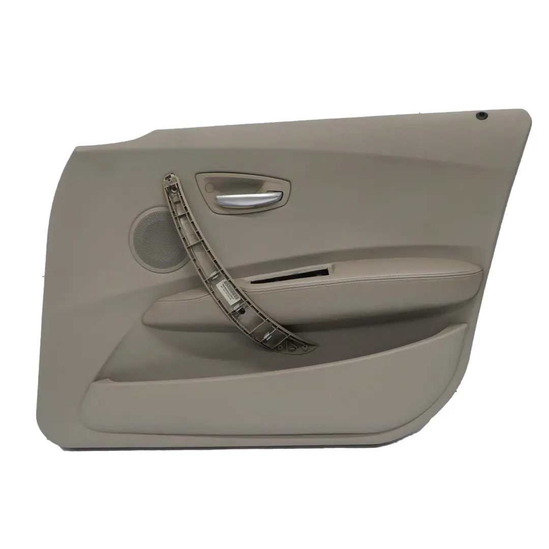 Panneau de garniture de carte de porte avant droite en cuir beige pour BMW E87 à propos du numéro de pièce 7157428 BMW E87 Panneau de garniture de carte de porte avant droite en cuir beige - SKU 7157428 - Numéro de pièce 7157428