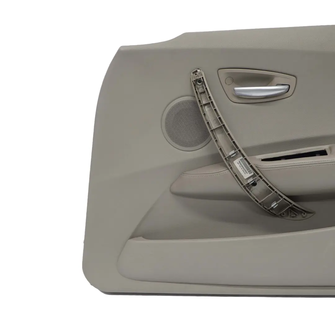 Panneau de garniture de carte de porte avant droite en cuir beige pour BMW E87 à propos du numéro de pièce 7157428 BMW E87 Panneau de garniture de carte de porte avant droite en cuir beige - SKU 7157428 - Numéro de pièce 7157428