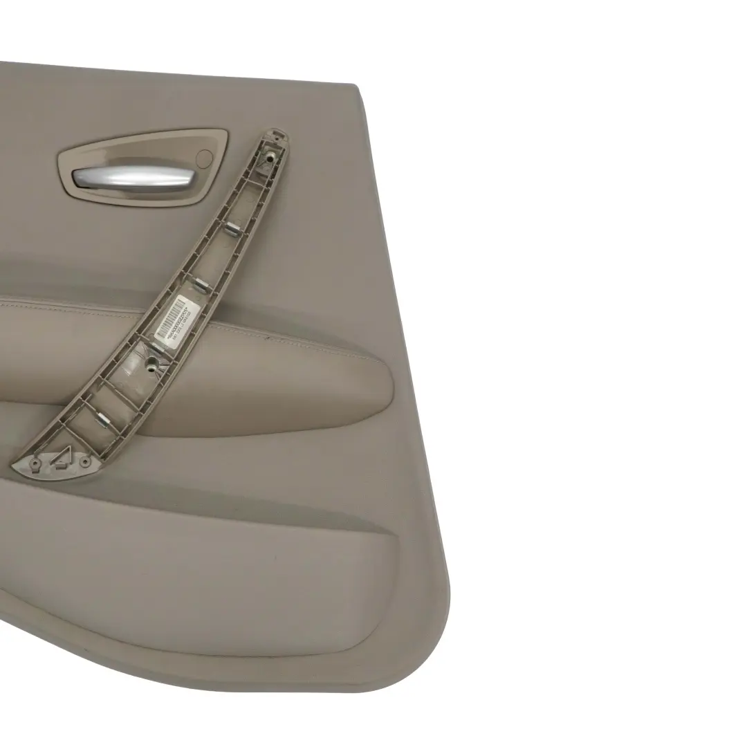 BMW 1 Series E87 Rear Left N/S Door Card Lining Panel Beige Leather - SKU 7157431 - Part number 7157431
