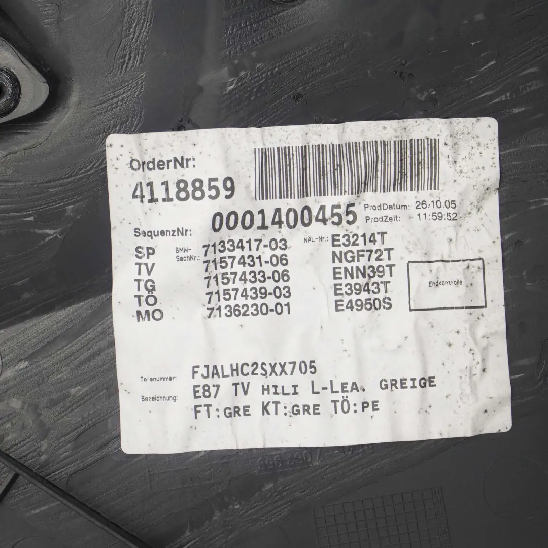 Boczek Drzwi Lewy Tylny Skóra Beż do BMW E87 o numerze 7157431 BMW E87 Boczek Drzwi Lewy Tylny Skóra Beż - SKU 7157431 - Numer Części 7157431