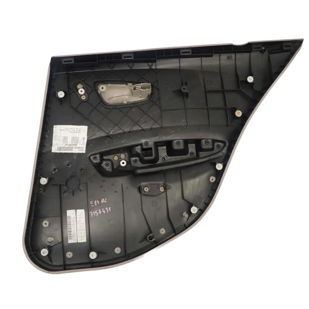 Left N/S Door Card Lining Panel Beige Leather to BMW 1 Series E87 Rear with Part number 7157431 BMW 1 Series E87 Rear Left N/S Door Card Lining Panel Beige Leather - SKU 7157431 - Part number 7157431