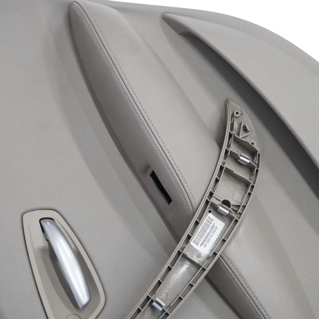Right O/S Door Card Lining Panel Beige Leather to BMW 1 Series E87 LCI Rear with Part number 7157432 BMW 1 Series E87 LCI Rear Right O/S Door Card Lining Panel Beige Leather - SKU 7157432 - Part number 7157432