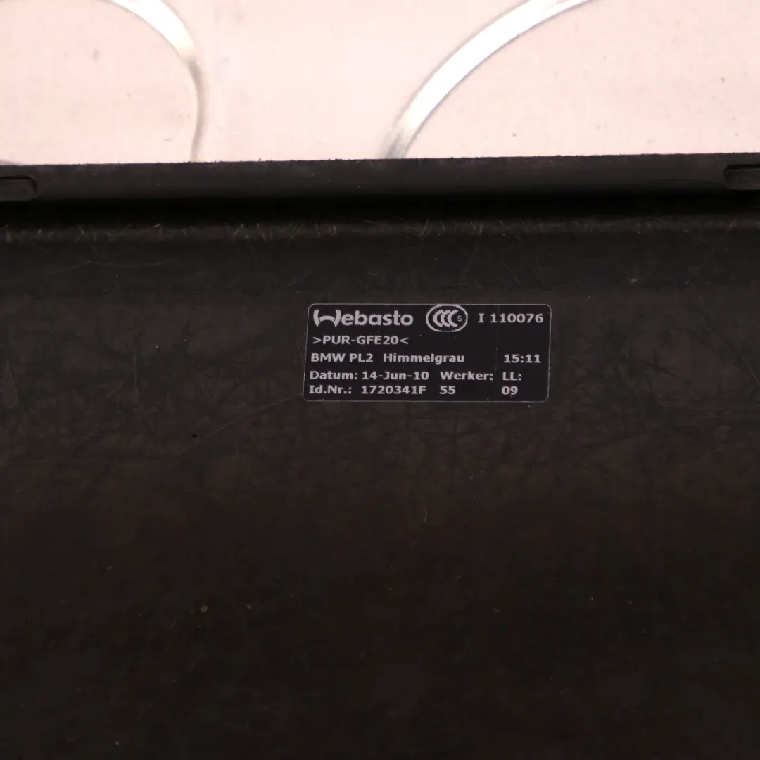 Sliding Sunroof Sun Roof Frame Complete Glass Grey Roller to BMW 3 Series E90 with Part number 7157447 BMW 3 Series E90 Sliding Sunroof Sun Roof Frame Complete Glass Grey Roller - SKU 7157447 - Part number 7157447