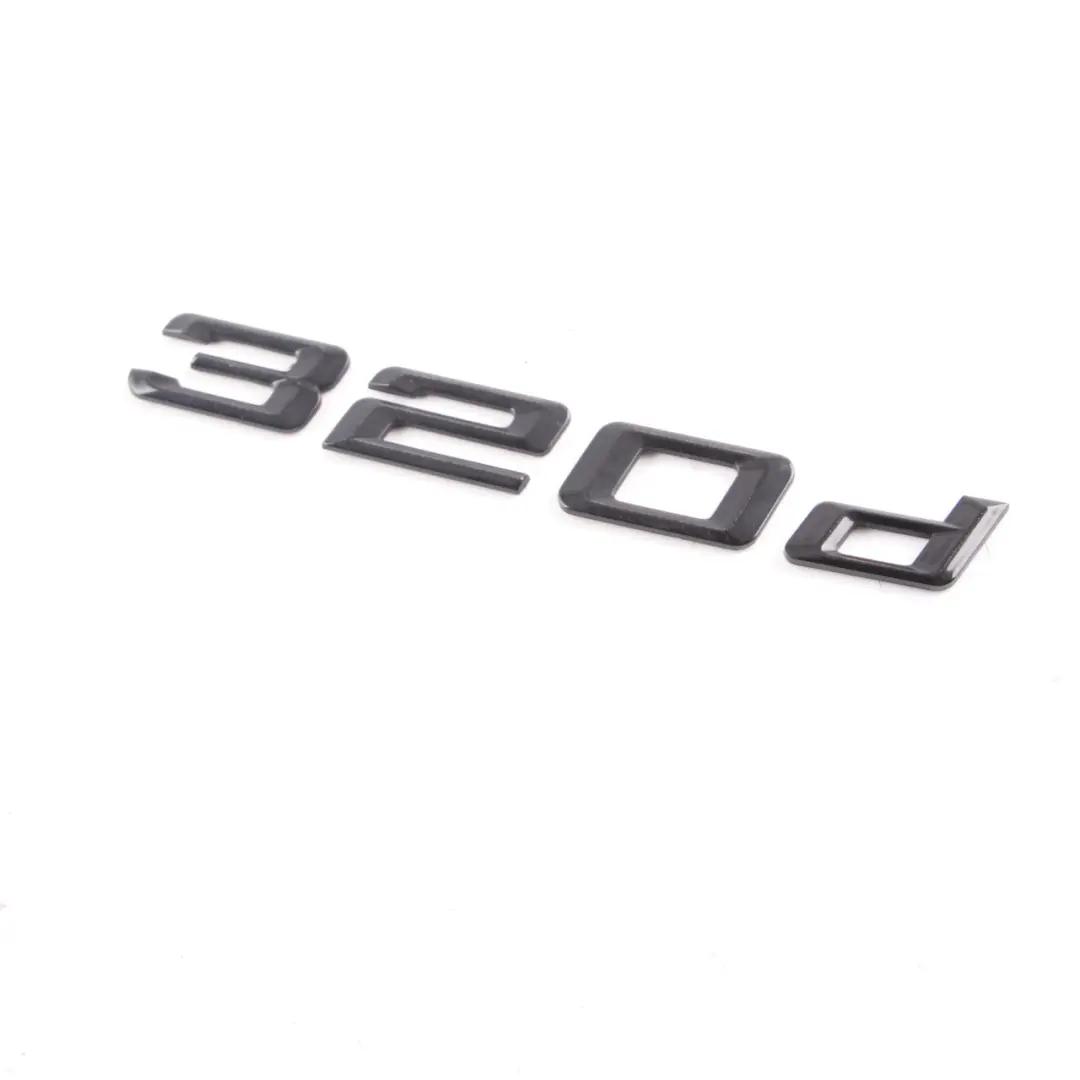 BMW E90 Emblemat Napis Znaczek Tył 320d Czarny - SKU 7157558-1 - Numer Części 7157558
