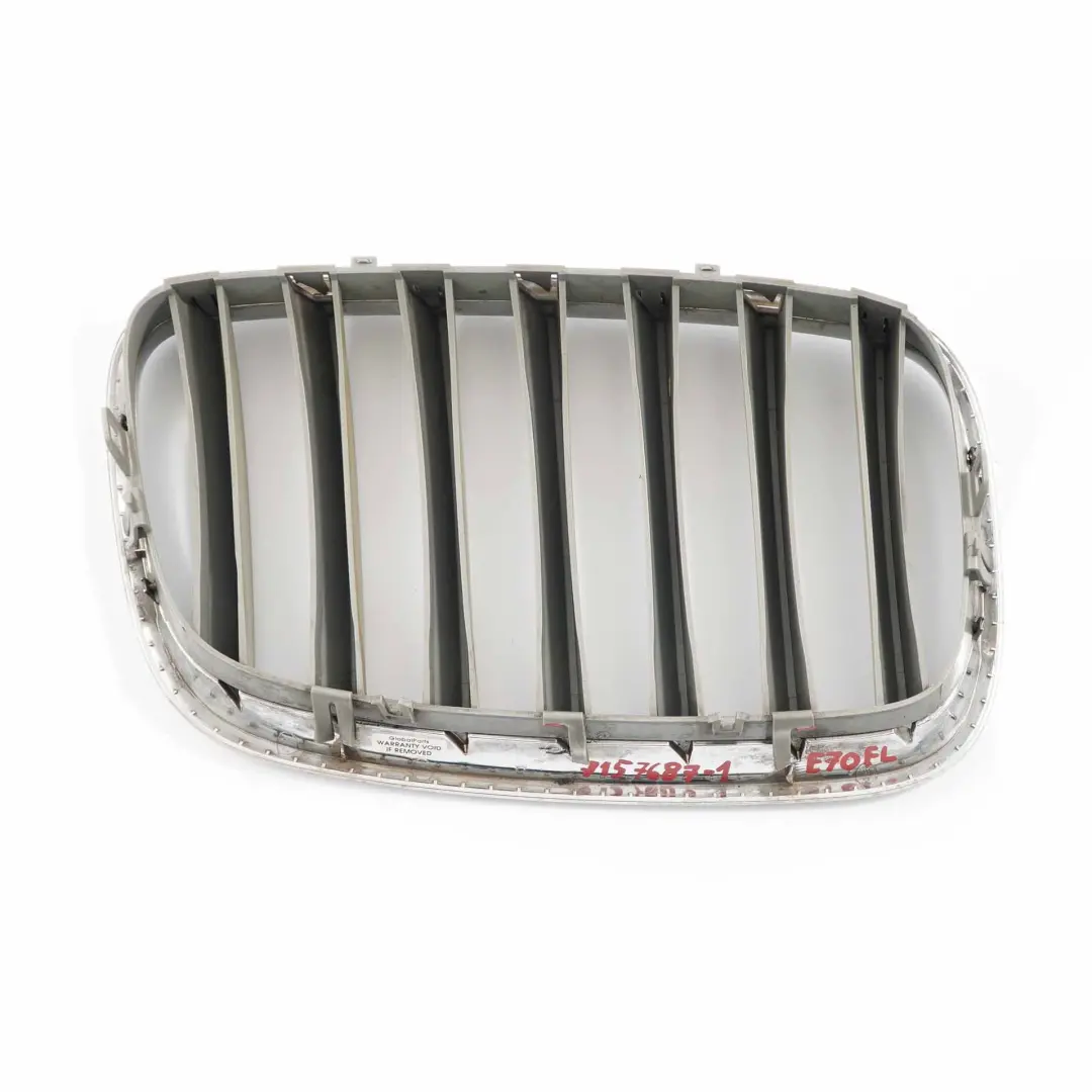 BMW X5 E70 Kühlergrill Vorne Links Zierleiste Abdeckung Niere Chrom - SKU 7157687-2 - Teilenummer 7157687