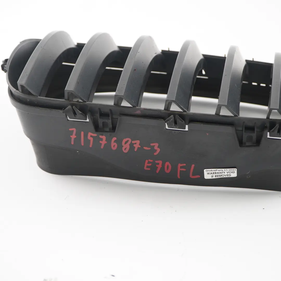 BMW X5 E70 Griglia anteriore sinistra Rivestimento Pannello Paraurti - SKU 7157687-3 - Numero di parte 7157687