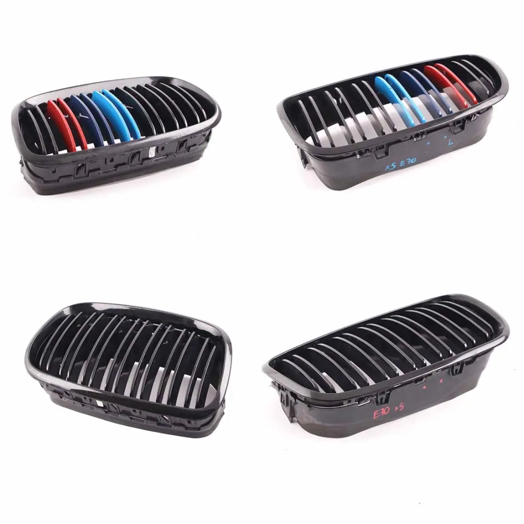 BMW X5 E70 Front Left Right Grille N/O/S Trim Panel Cover Bumper Kidney Taiwan - SKU 7157687/7157688-TAIWAN - Part number 7157687