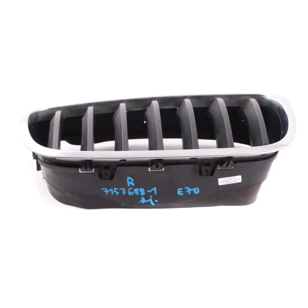 Grille Avant Droite Panneau Garniture Chromé Rognon pour BMW X5 E70 à propos du numéro de pièce 7157688 BMW X5 E70 Grille Avant Droite Panneau Garniture Chromé Rognon - SKU 7157688-1 - Numéro de pièce 7157688